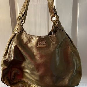 Gold vintage Coach purse